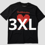 Musta Rakkautta silmukka kerrallaan, koko XXXL