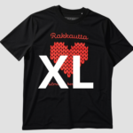 Musta Rakkautta silmukka kerrallaan, koko XL